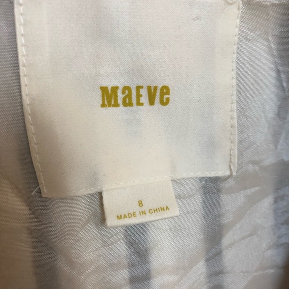 Anthropologie Maeve Chessia Dress Navy White 8 - Picture 8 of 8